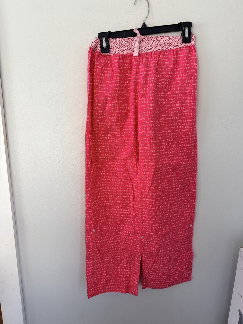 Victoria’s Secret I Love You Sleep Pants Size XSmall Pink Valentine